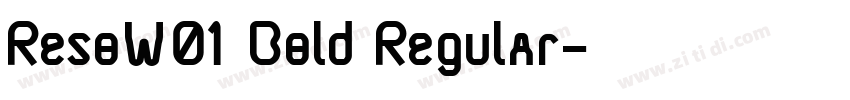 ResoW01 Bold Regular字体转换
